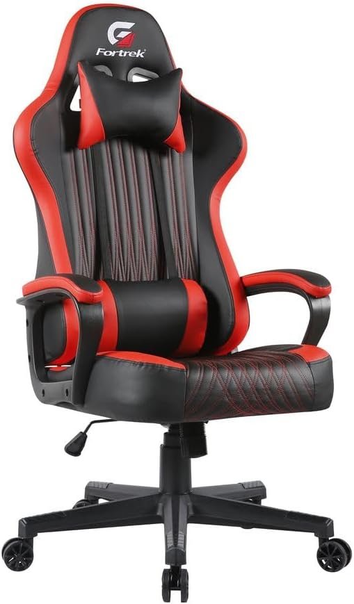 Cadeira gamer vermelha Fortrek Vickers