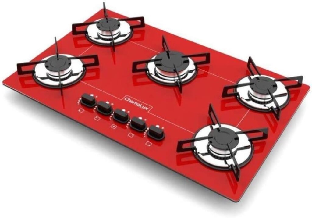 Cooktop 5 bocas Chamalux - Eletrodomésticos vermelhos